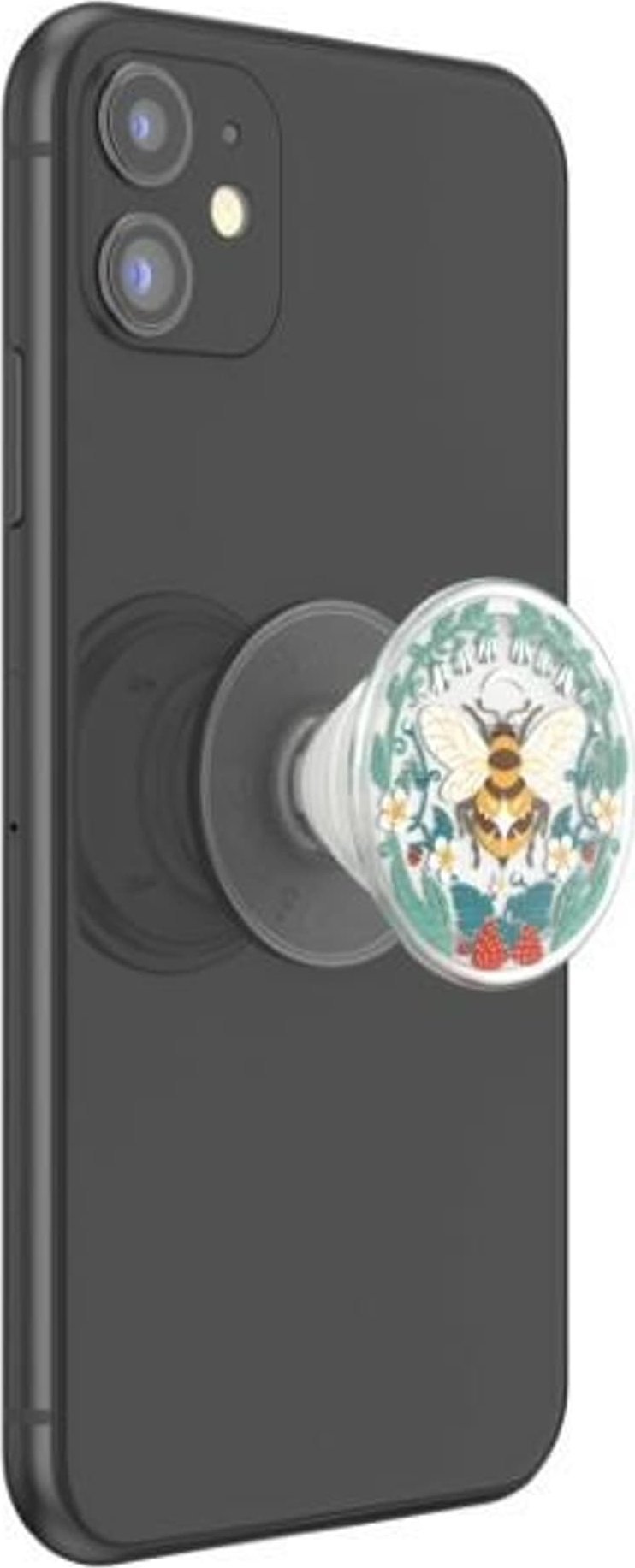 Pop Socket PlantCore Translucent Bee Boho, ngjitës, gjysmë transparent