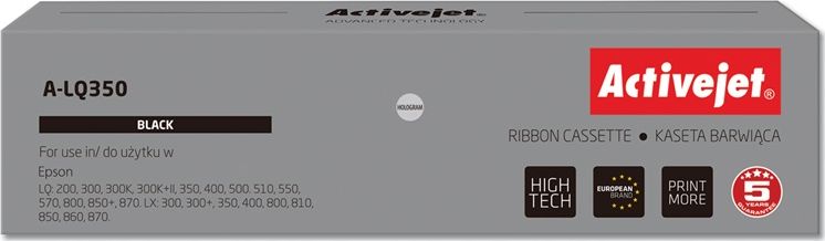 Kasetë printimi ActiveJet a-LQ350, zëvendësim për Epson S015633, e zezë