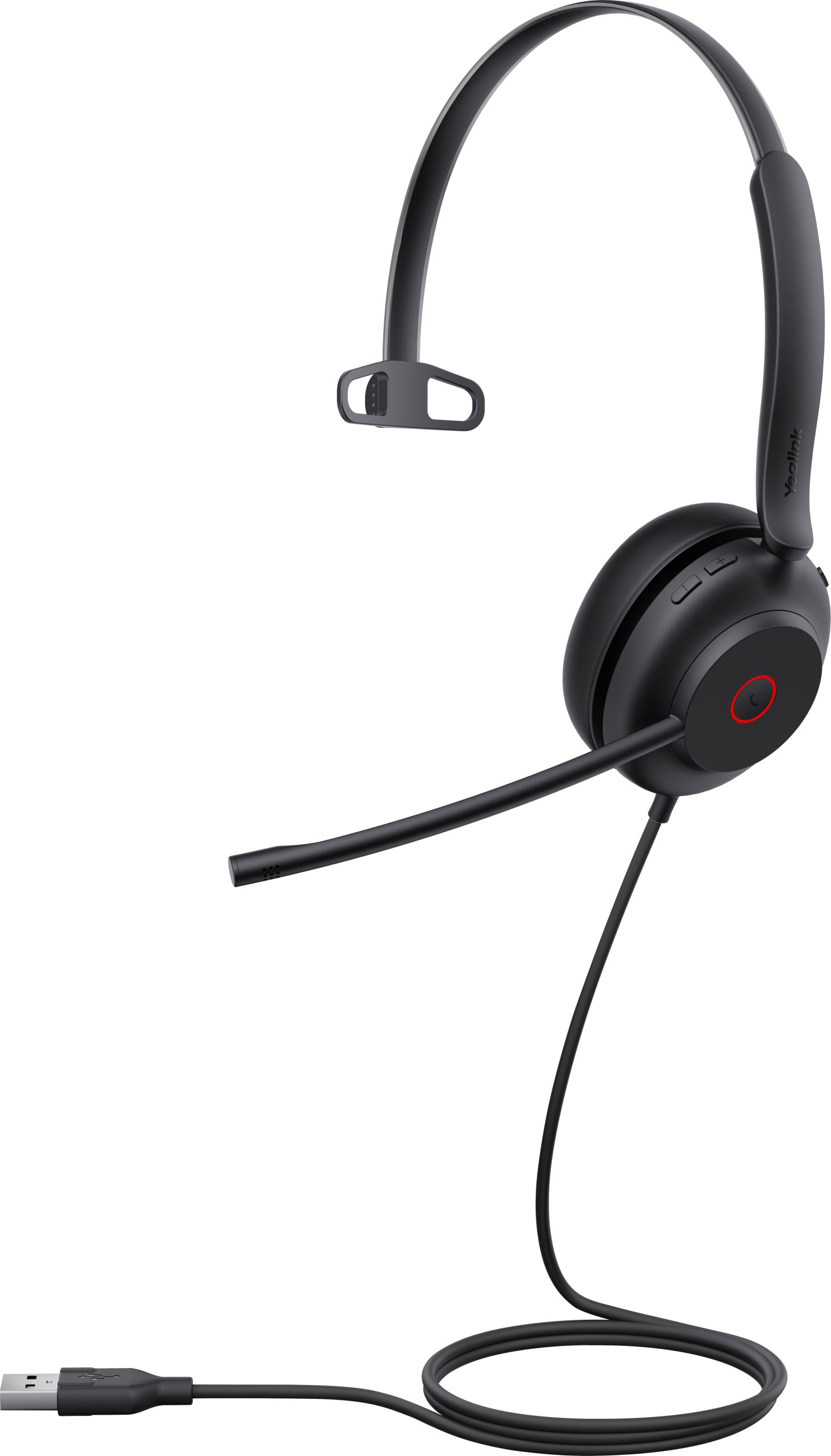 Kufje me kabllo Yealink UH35 Mono UC, USB, mono, të zeza