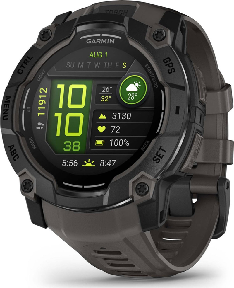 Ora inteligjente Garmin Instinct 3 AMOLED, GPS, 10 ATM, e zezë