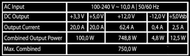 Furnizues energjie LC-Power LC6750G-SI V3.1, 750W, për PC dhe server