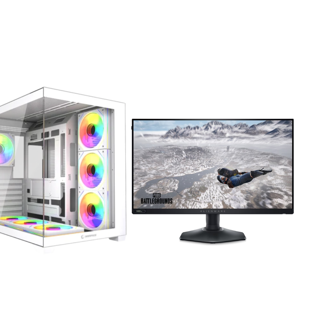 BBT Bundle Flair Series 6 – PC Gaming RTX 5070 Ti 16GB, Ryzen 7 9800X3D, 32GB DDR5 6400MHz, 2TB NVMe + Monitor 24.5" 500Hz