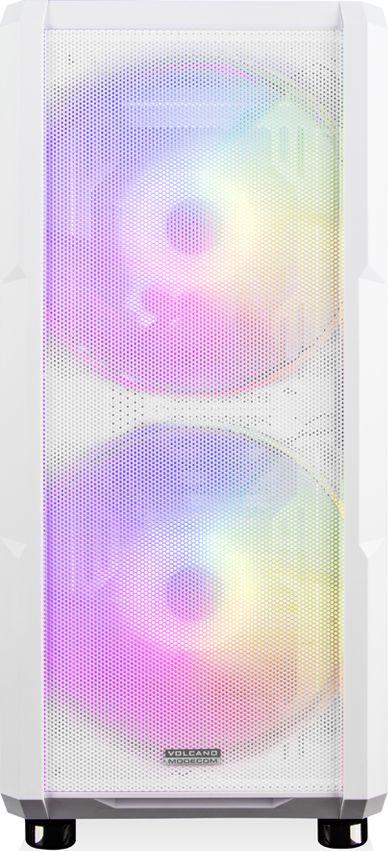 Kasë Modecom Volcano Amirani ARGB, e bardhë, Midi Tower