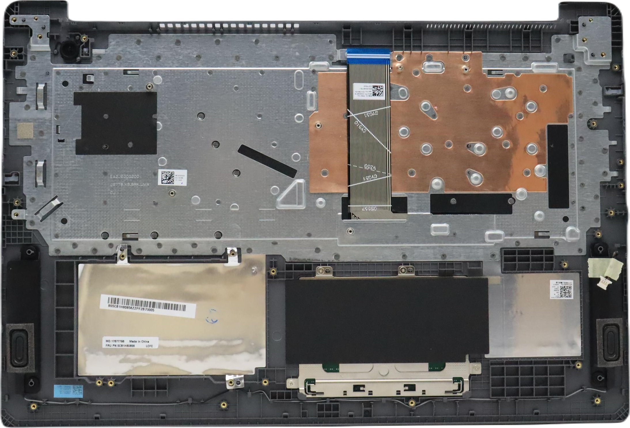 Tastierë me mbulesë laptopi Lenovo 5CB1H80740, pjesë zëvendësuese, e zezë