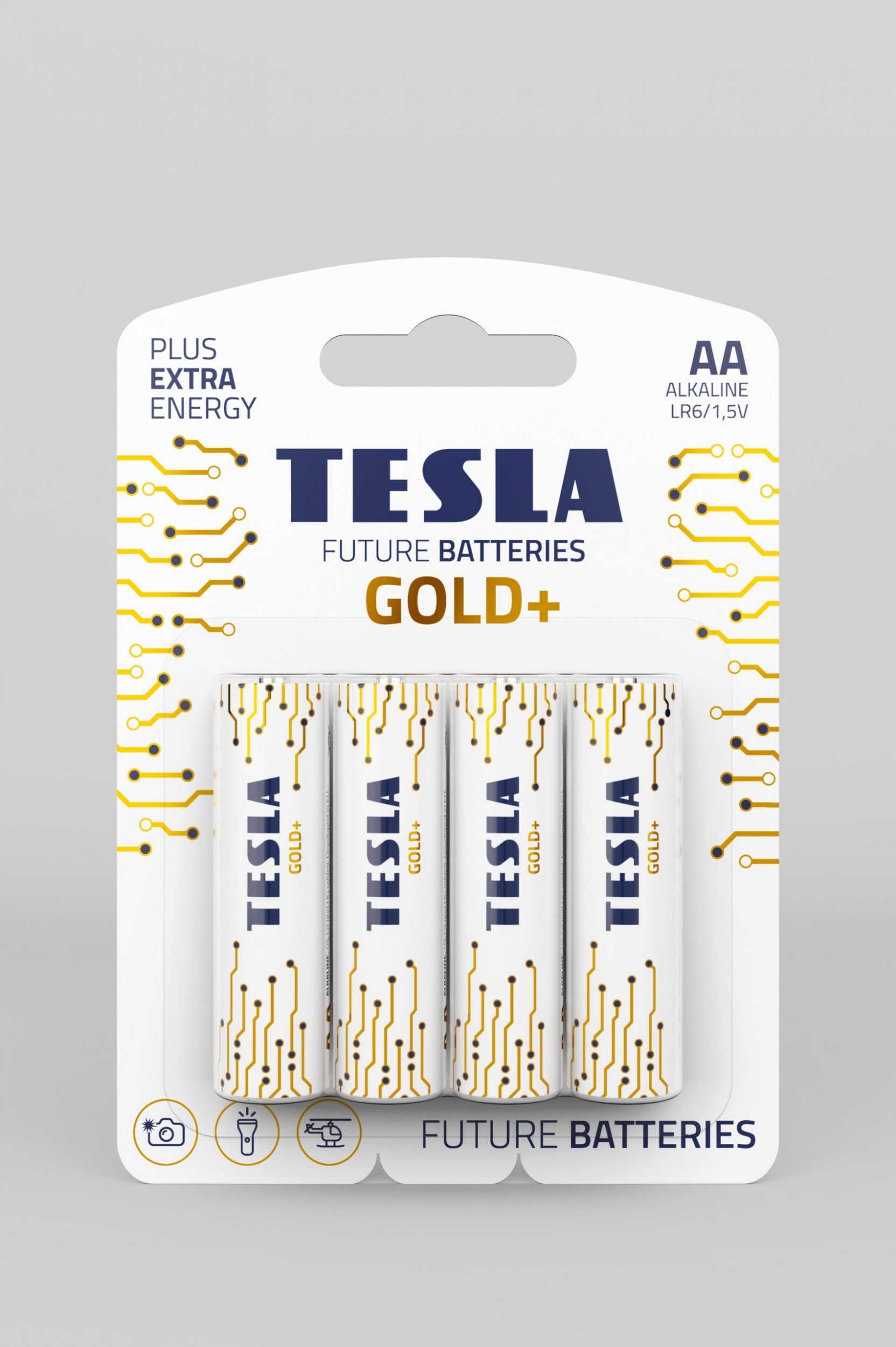 Bateri alkaline AA Silver Plus, paketë, argjendtë
