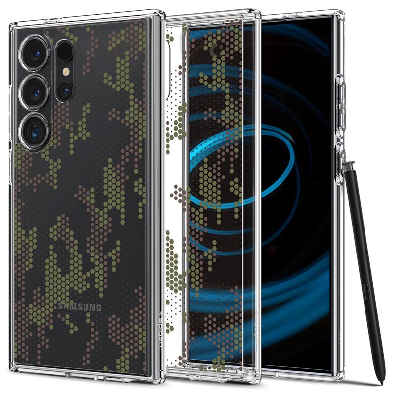 Mbështjellëse për Samsung Galaxy S24 Ultra Spigen Ultra Hybrid, e gjelbër