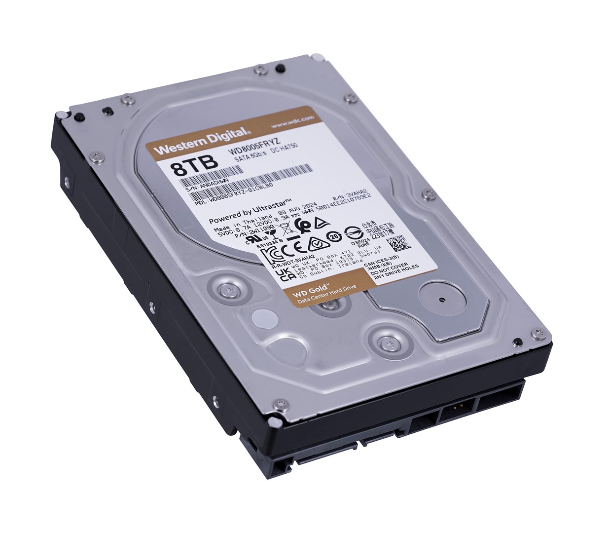 Hard disk Western Digital WD Gold, 8TB SATA, 3.5”