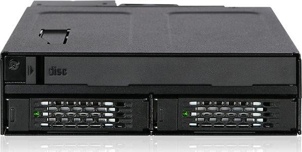 Kasetë disku ICY DOCK ToughArmor MB602SPO-B, bay 5.25", 2x 2.5", e zezë