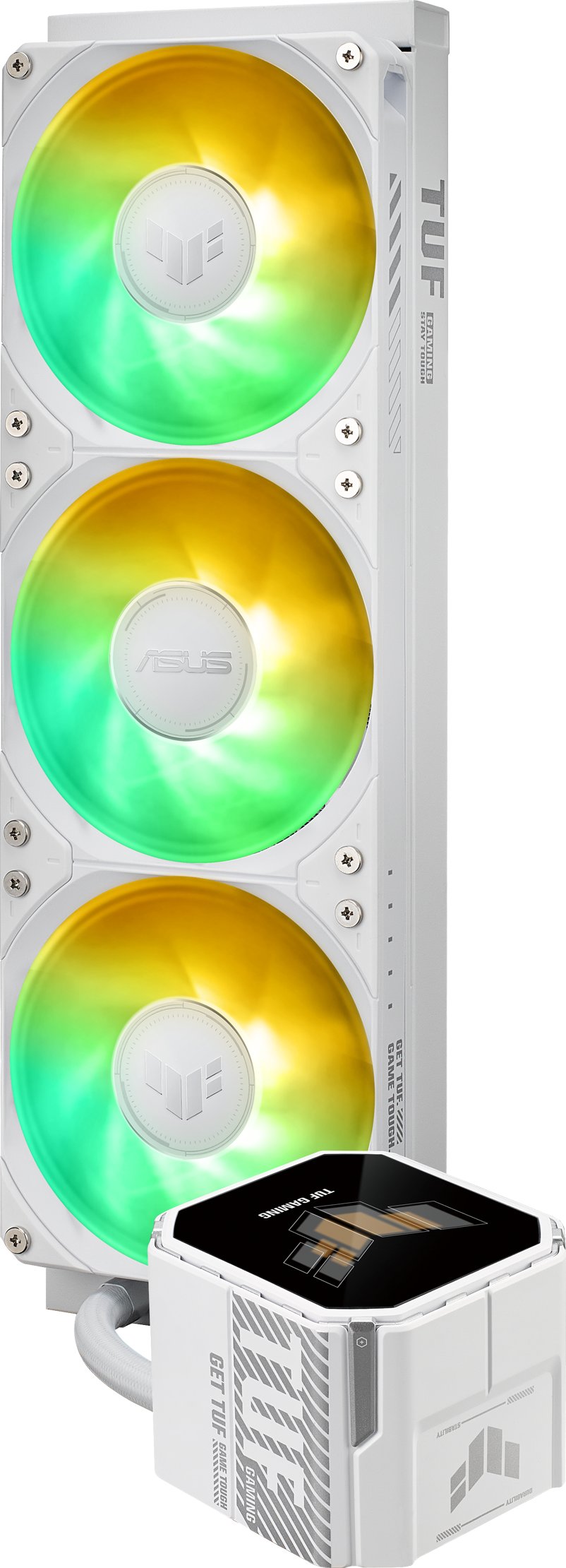 Ftohës uji për procesor ASUS TUF Gaming LC III 360 ARGB LCD White Edition, 360 mm, ARGB, i bardhë