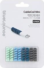Organizer kabllosh BlueLounge Cable Spiral BLUCCOM OMBLU, set 8 copë, ngjyra të ndryshme