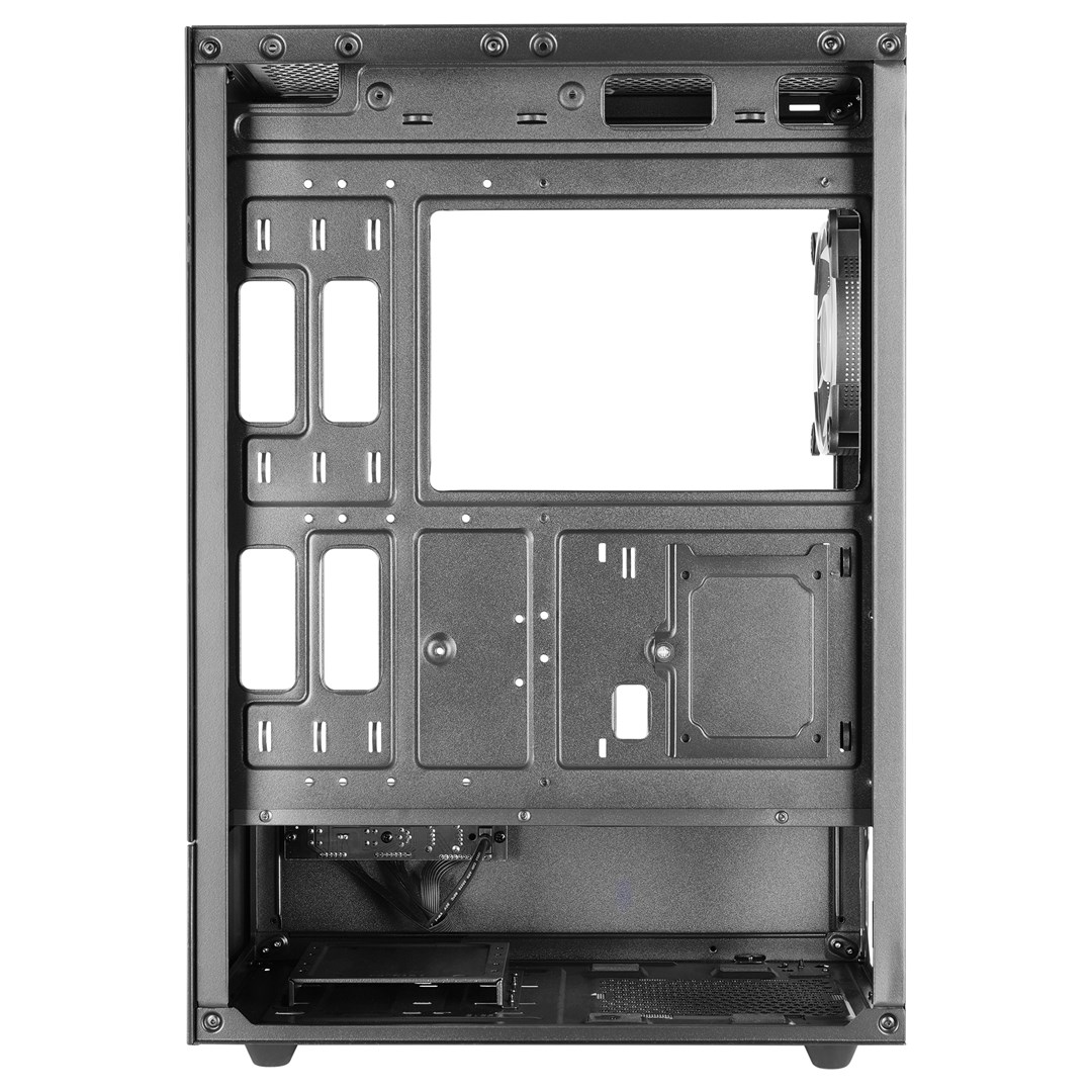 Kuti gaming Mars Gaming MC-XO, ATX Mid-Tower, xham i temperuar, e zezë