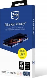 Mbështjellës ekrani 3mk Silky Matt Privacy për Redmi Note 14 Pro Plus, anti reflektim, mbrojtje privatësie, transparent