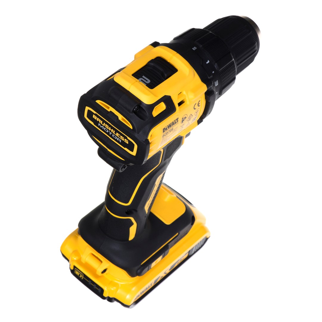 Shpues vidhosës Dewalt DCD708D2T, 18V, 2x bateri 2Ah, i verdhë