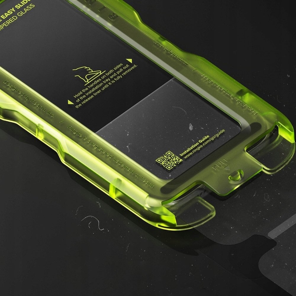 Xham mbrojtës Ringke Easy Slide Anti Reflective për iPhone 17 Pro, 9H, antireflektues, i zi