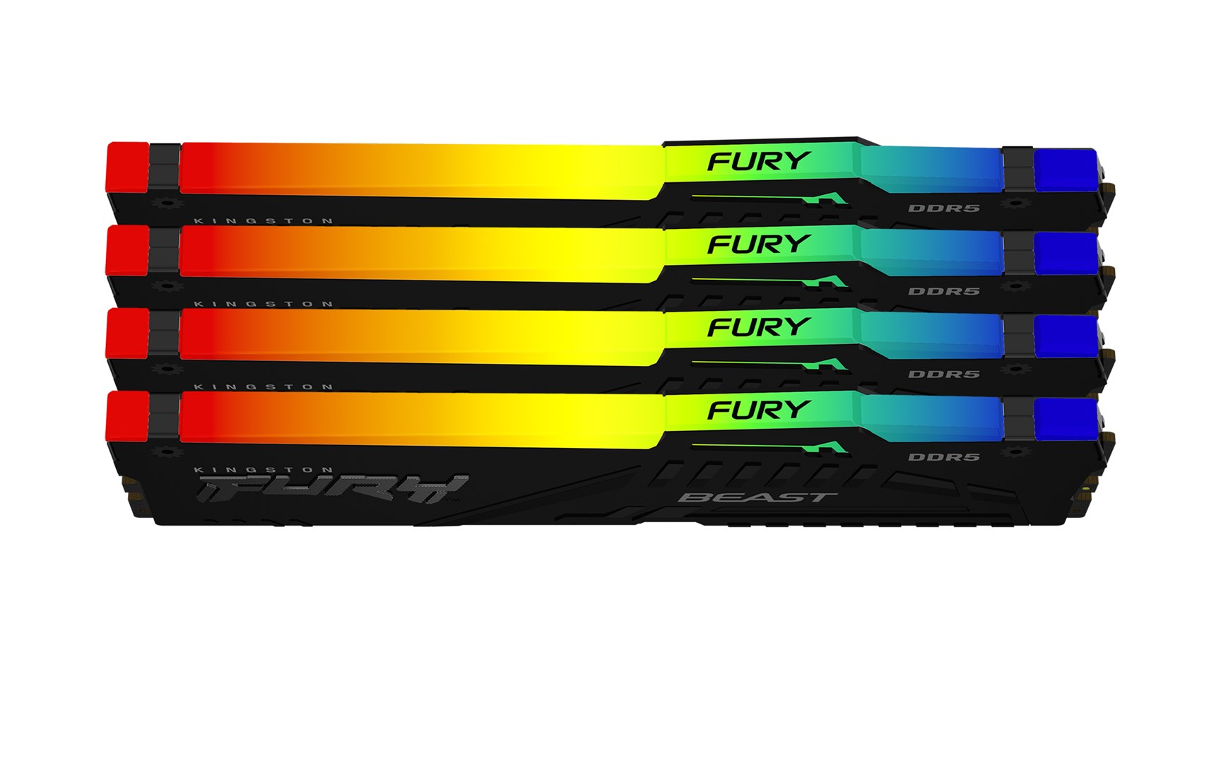 Memorie RAM Kingston FURY 128GB 5200MT/s DDR5 CL40 DIMM (4 x 32 GB) Beast RGB XMP