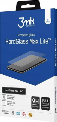 Mbrojtës ekrani 3MK HardGlass Max Lite për Samsung Galaxy S25 Edge, xham i temperuar, skaje të zeza