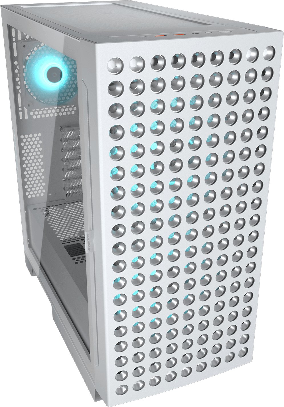 Kase kompjuteri Cougar Airface Eco RGB, Mid Tower, ATX, e bardhë