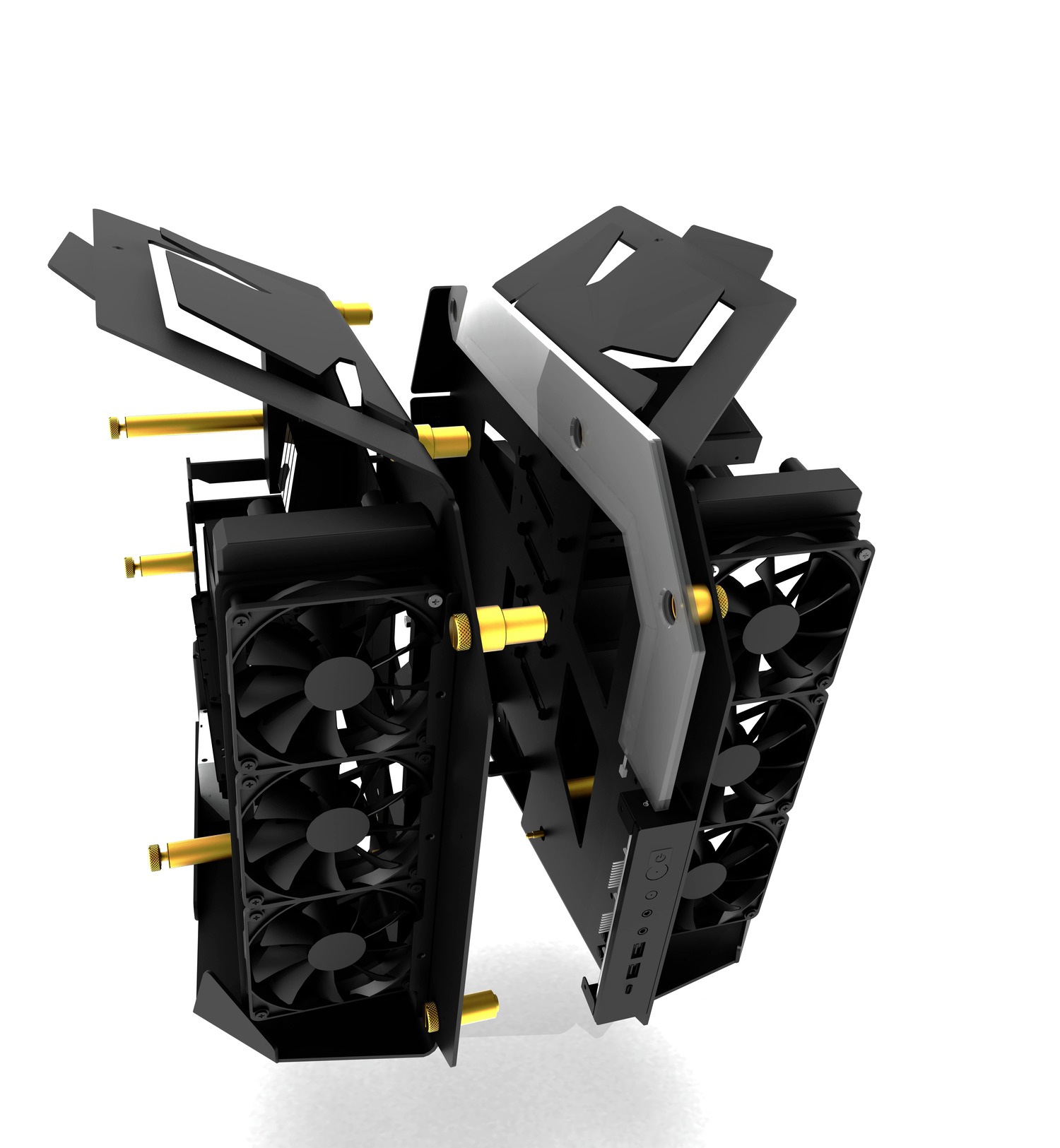 Куќиште за компјутер FSP T-Wings CMT710, црно