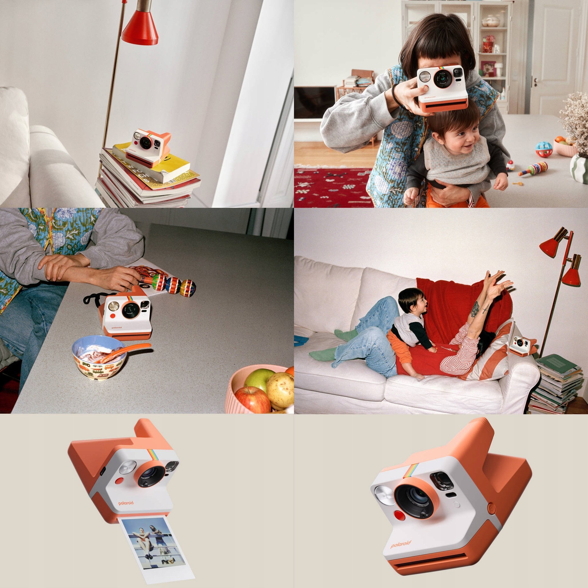 Kamerë instant Polaroid Now, analog, USB C, e bardhë