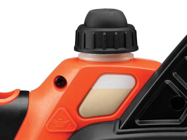 Sharrë zinxhiri pa kabllo Black&Decker GKC1825L20, 18V, shufër 25cm, portokalli