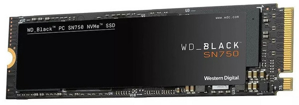 Disk SSD për lojëra WD_BLACK SN750, 2TB, M.2 2280, 3400MB/s, i zi