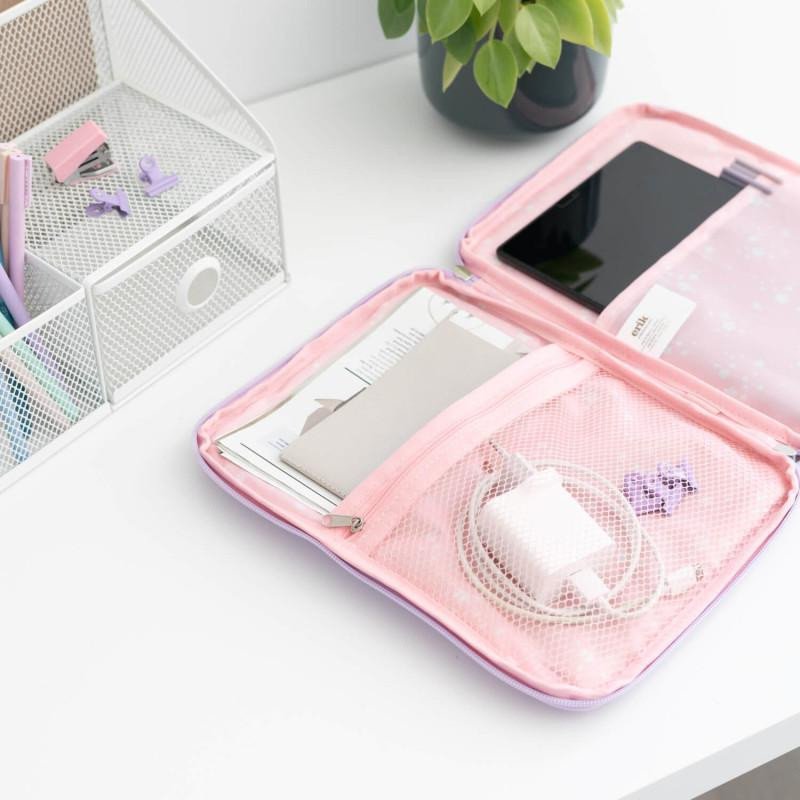 Kopertinë tableti Pusheen Im Busy, poliester, shumëngjyrëshe