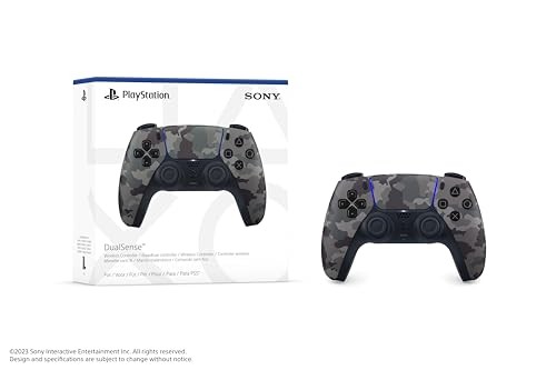 Kontroller Sony DualSense për PS5, pa tel, Gray Camo