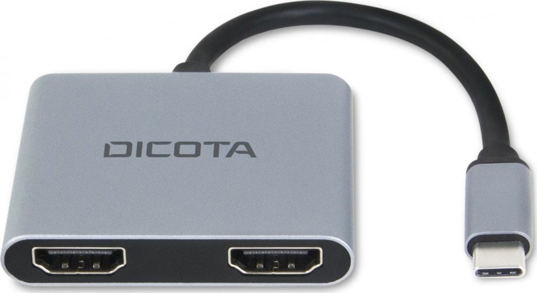 Docking station Dicota D32063, USB C, kompakt, argjendtë