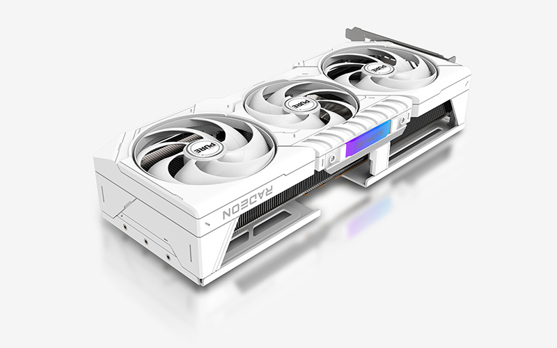 Kartë grafike Sapphire AMD Radeon RX 9070 PURE, 16GB GDDR6, ARGB, e bardhë