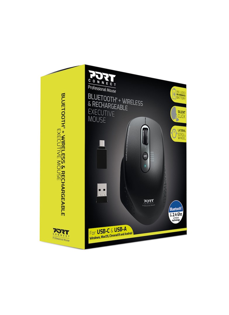 Maus Port Designs 900716, RF Wireless + Bluetooth, i zi
