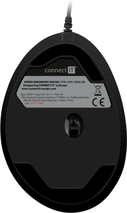Maus CONNECT IT CMO-2800-BK GAME FOR HEALTH, i zi