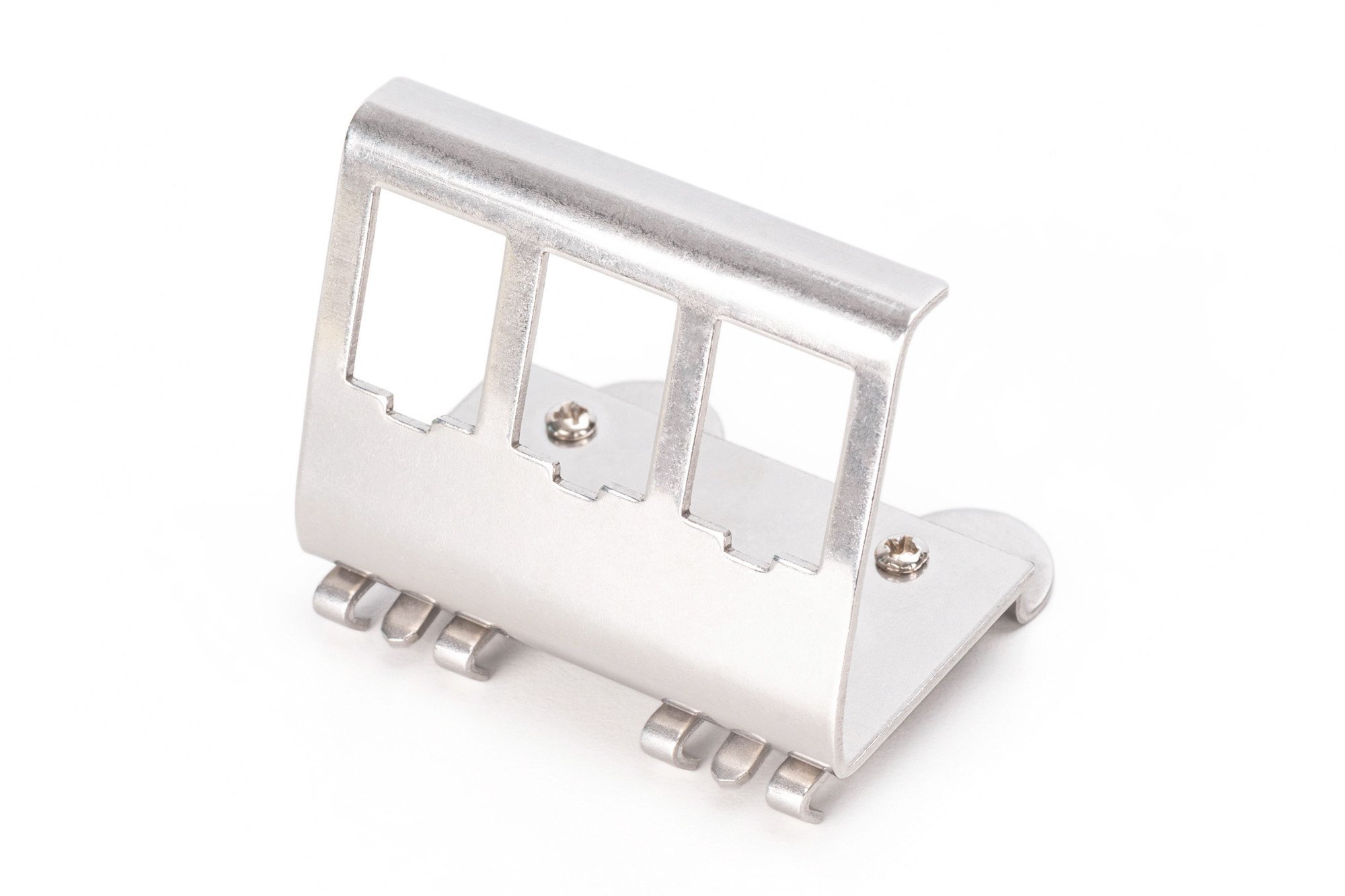 Adapter DIN Rail Digitus për 3 Keystone Module, metalik, gri