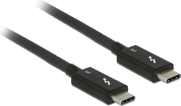 Kabllo Delock Thunderbolt - Thunderbolt USB, 0.5m, e zezë