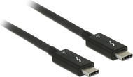 Kabllo Delock Thunderbolt - Thunderbolt USB, 0.5m, e zezë