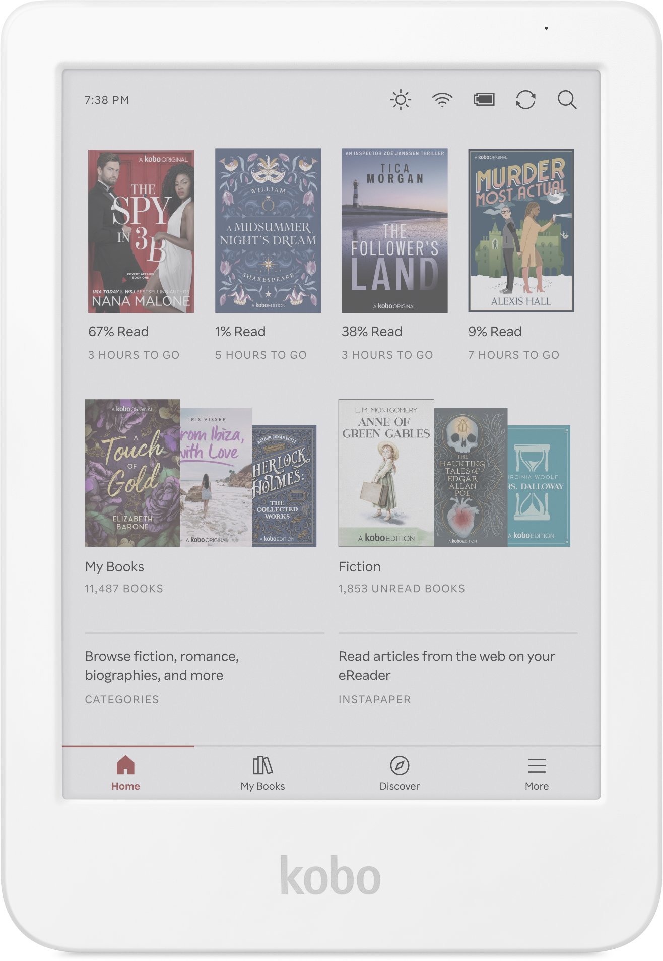 Lexues elektronik Kobo Clara Colour, 6" E Ink, 16GB, Wi-Fi, i bardhë