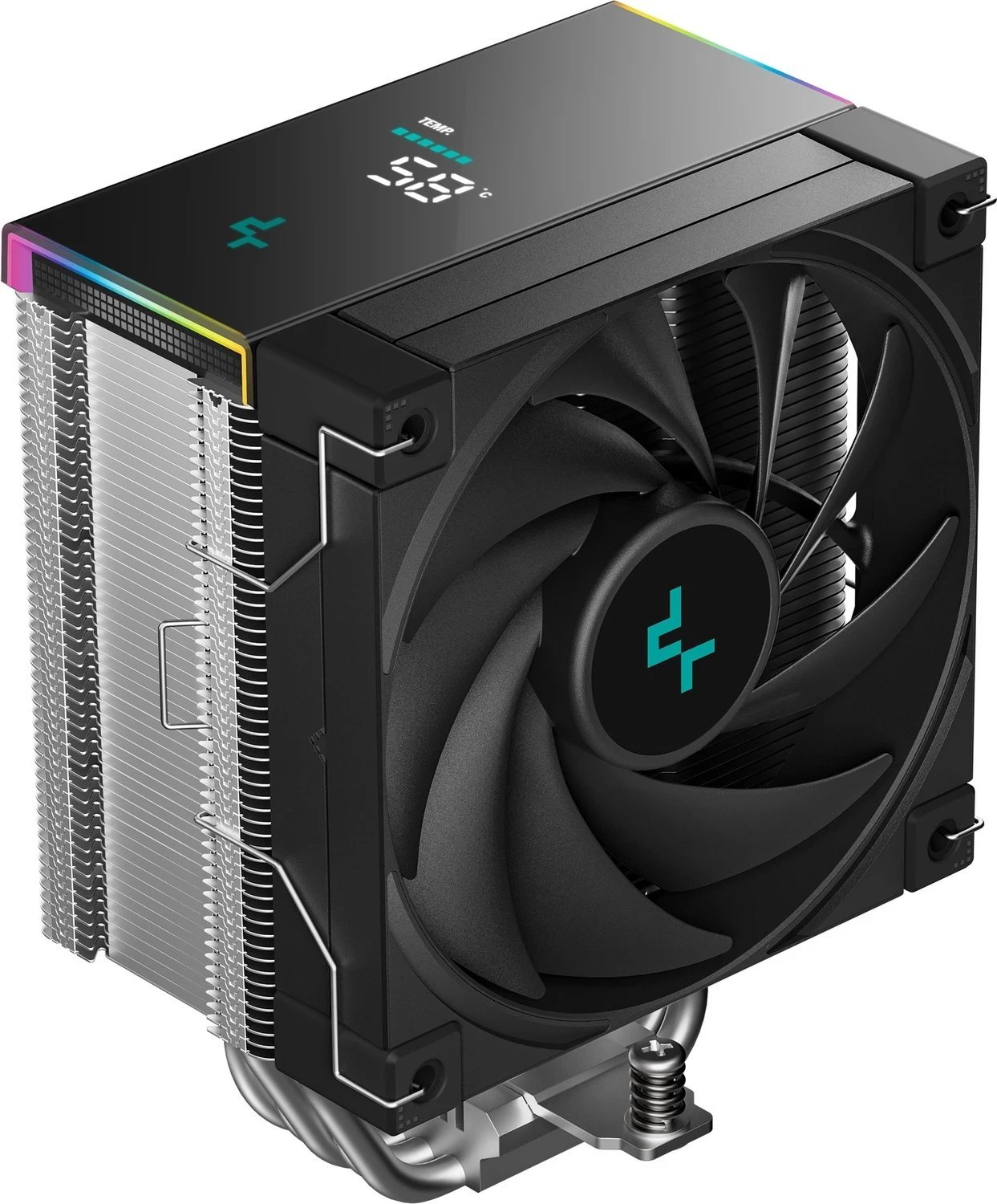 Ftohës CPU Deepcool AK500S Digital SE, 160mm, me LED, i zi