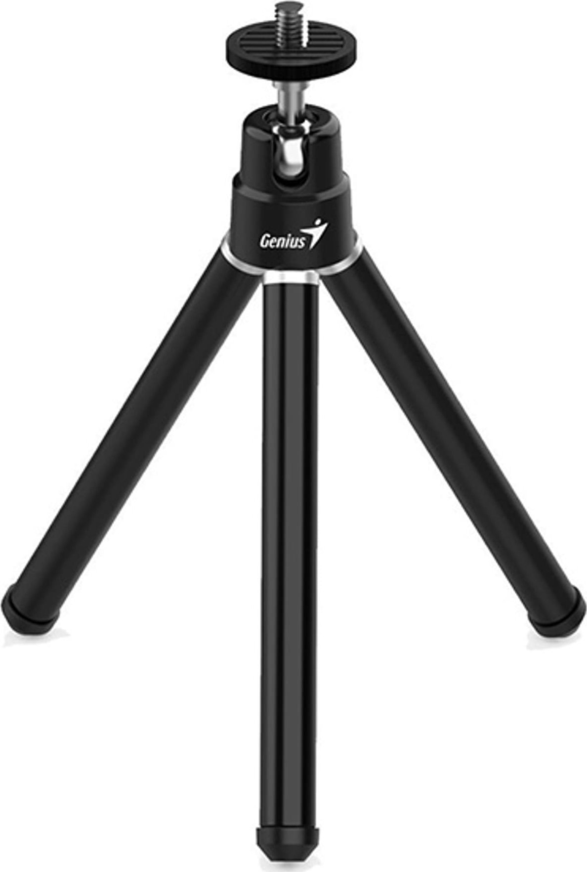 Tripod tavoline Genius Tripod 1, kokë 360°, metal plastike, i zi