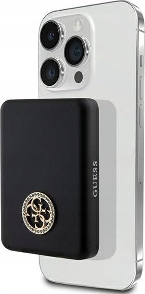 Powerbank pa tel Guess Inductive 15W 5000mAh MagSafe, alumin, i zi