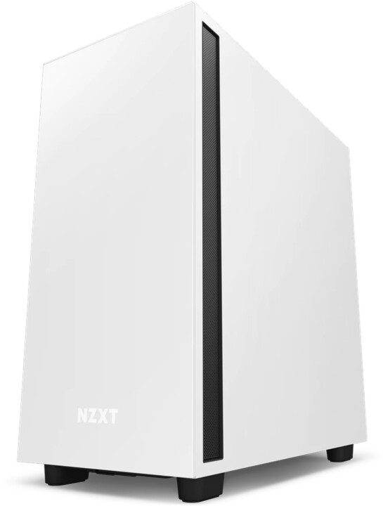 Kasë kompjuteri NZXT H7, USB-C, xham, e zezë / bardhë