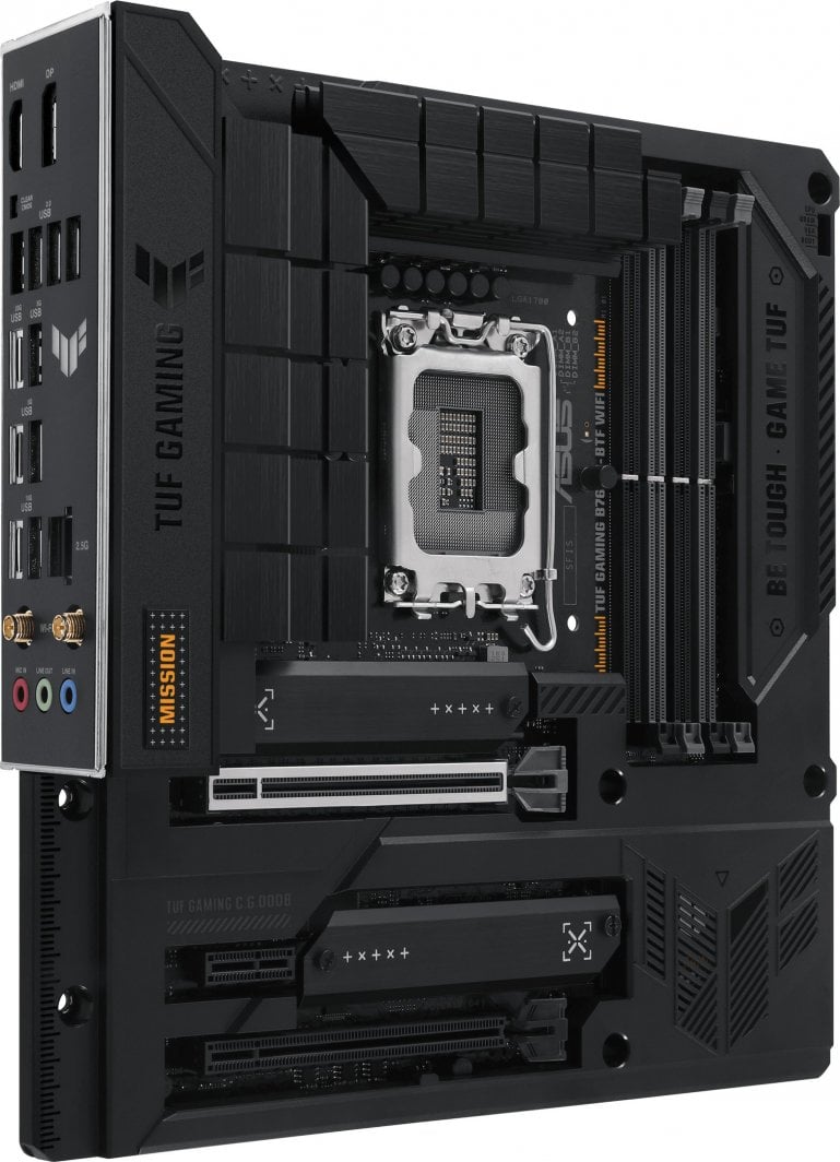 Pllakë amë Asus TUF GAMING B760M-BTF WIFI, e zezë