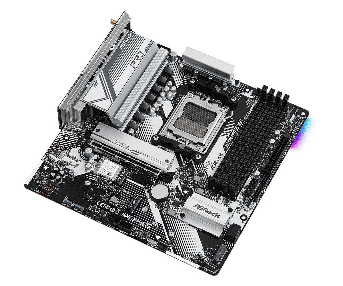 Pllakë amë Asrock A620M Pro RS WiFi AMD A620 Socket AM5 micro ATX