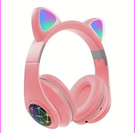 Kufje wireless RoGer Cat M2, me Bluetooth, lexues karte SD, rozë