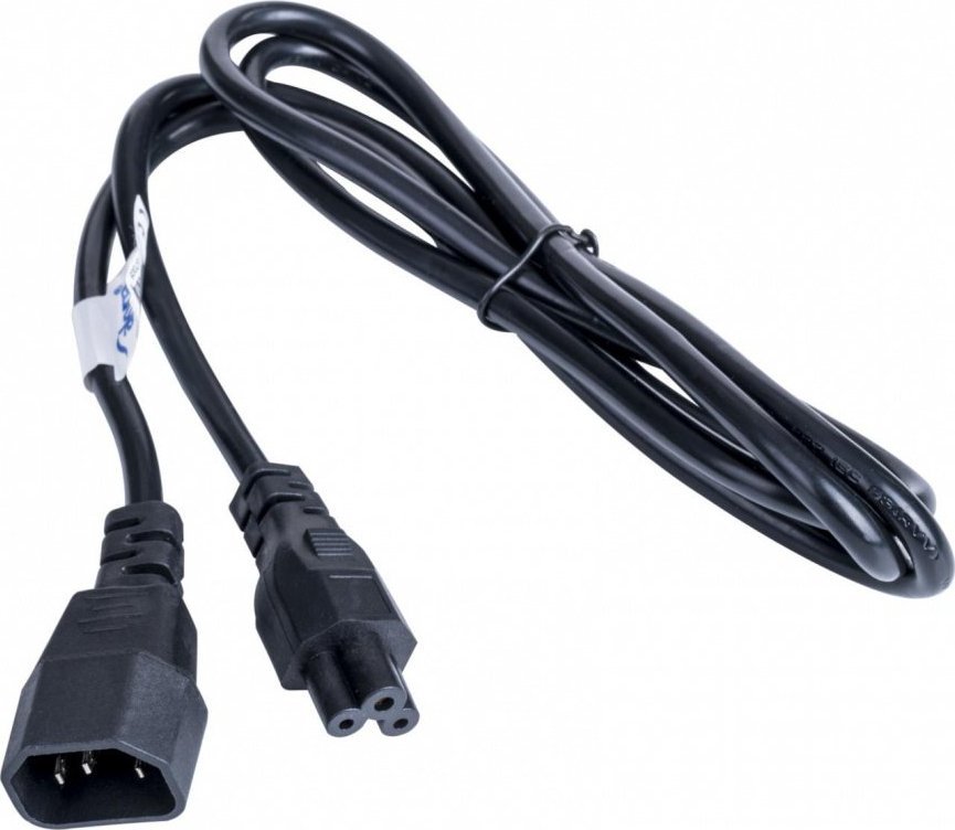 Kabllo rryme Akyga AK-NB-09A, IEC C5 në IEC C14, 1.5m, e zezë
