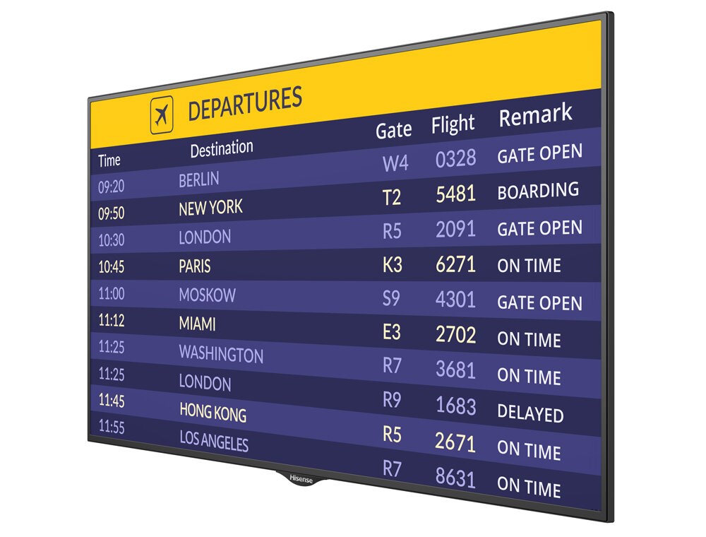 Monitor Hisense 55BM66AE signage, 55", 3840 x 2160, i zi