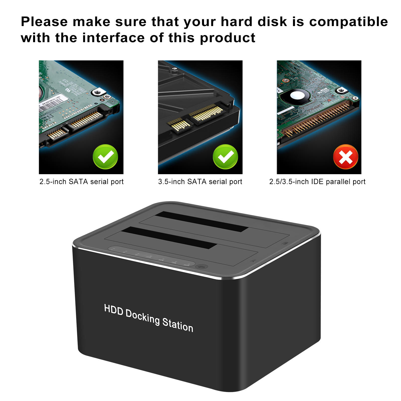 Docking Station TECH TIME Hard Drive Dock 201