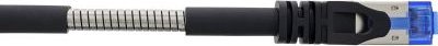 Kabllo rrjeti InLine Armored Patch Cable Cat.6A, 2m, e zezë