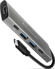 Докинг станица Axagon HMC-5G2 Speedster 5H, USB-C 10Gbps, HDMI, сива
