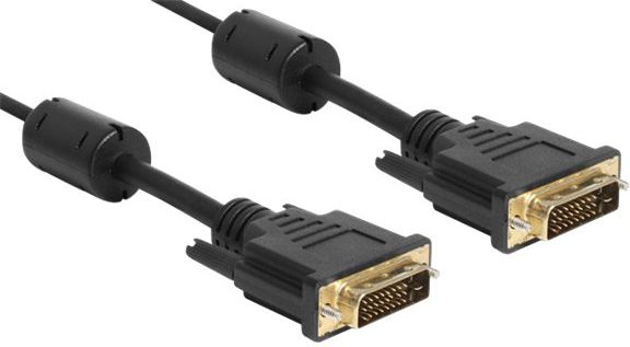 Kabllo Delock DVI-D - DVI-D, 1m, e zezë