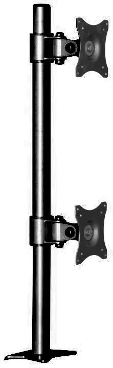 Mbajtëse tavoline për monitorë Edbak SV08, për 2x 19"-27", rregullueshme, e zezë