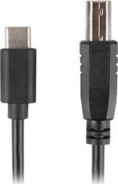 Kabllo lidhëse USB-C(M)->USB-B(M) 2.0, 1.8m, e zezë